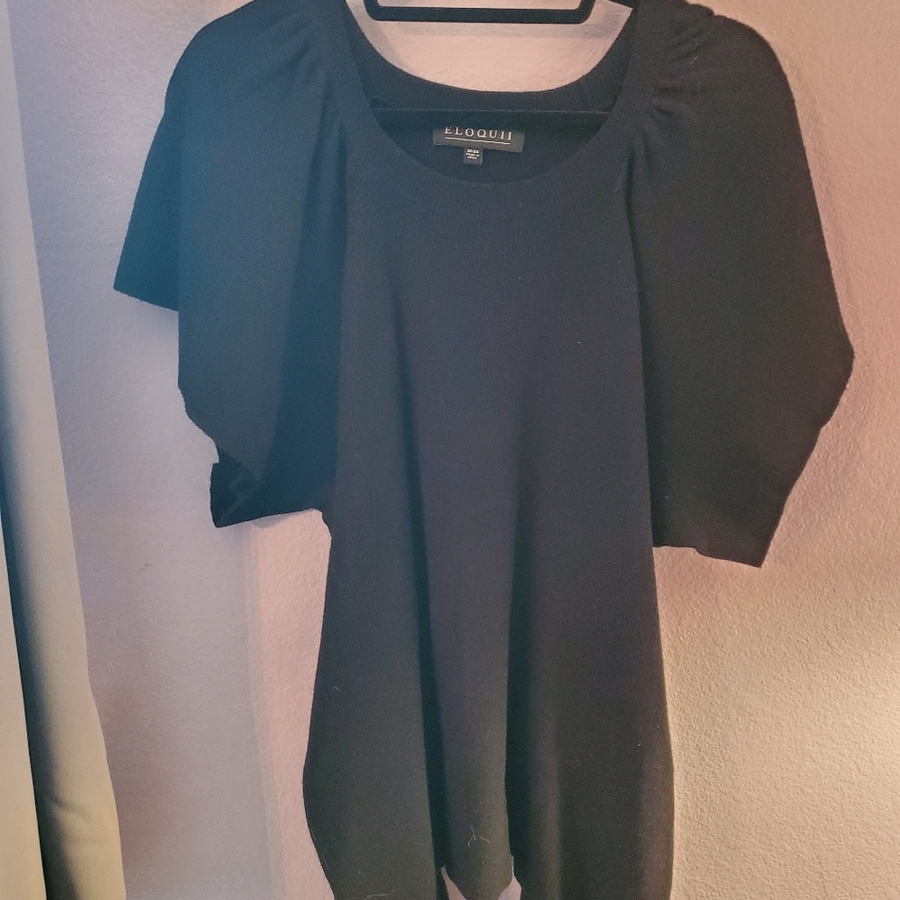 Eloquii sz 22/24 black sweater